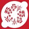 7-Inch Spring Garden Cake Stencil Top | C342 by Designer Stencils | Cake Decorating Tools |